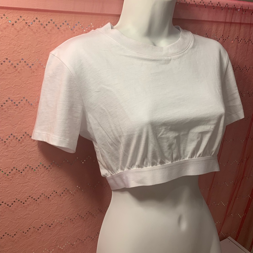 Alexander Wang White Crop Top S NWT - Picture 2 of 4